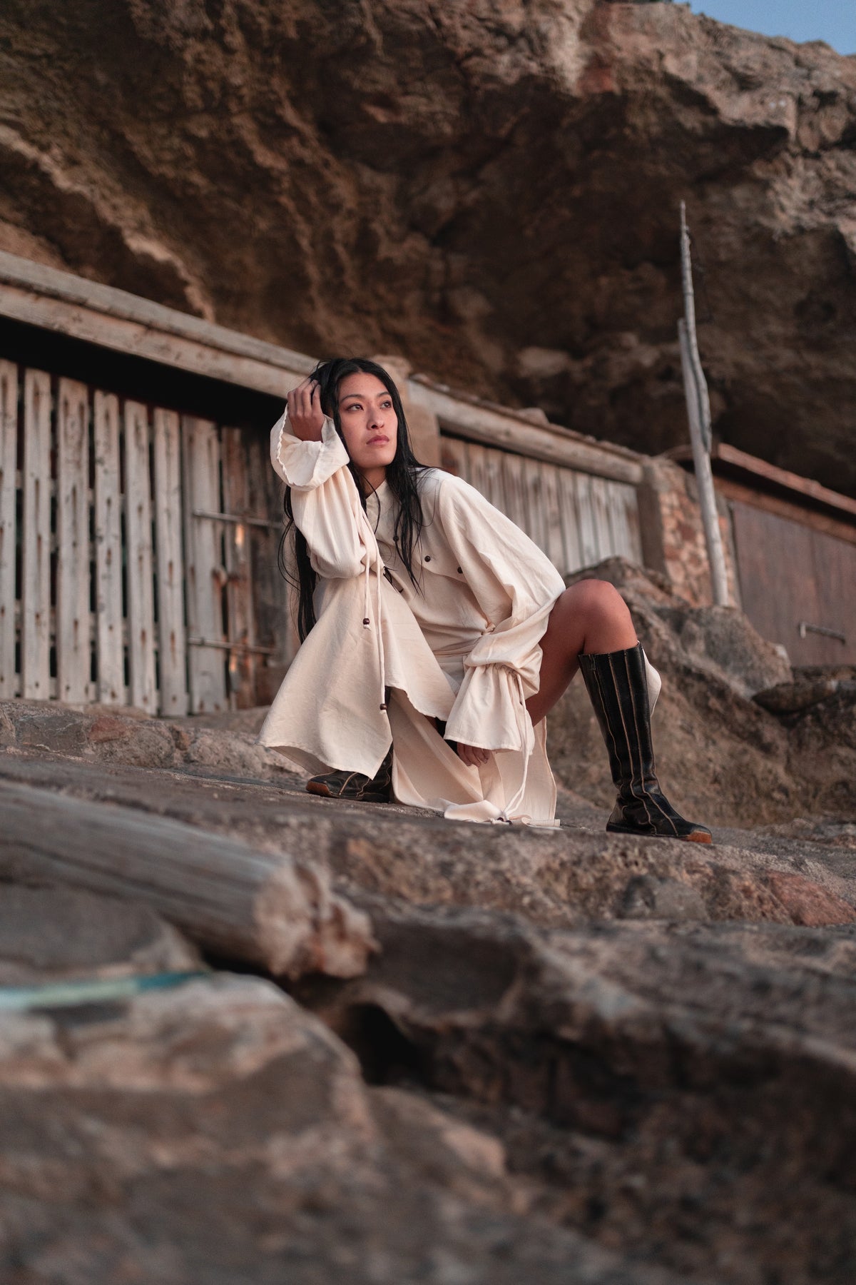 long minimal japanese style shirt
