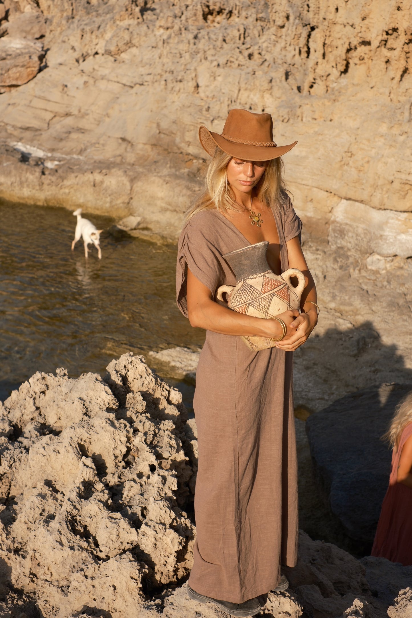 Bohemian bamboo jumpsuit designed for travel, resort wear, and everyday comfort
