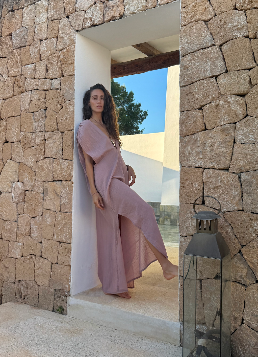 Elegant oversized summer dress for women with effortless boho style
