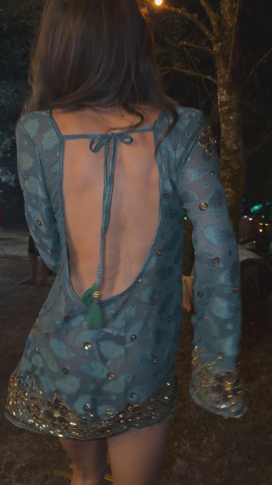 MERMAID - 60'S OPEN BACK DRESS